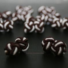 Passementerie Denver, maron foncé et blanc Clj Charles Le Jeune 2