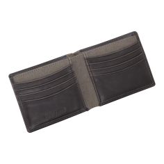 Portefeuille en cuir Jacob Jones, marron et Kaki Jacob Jones 2