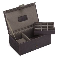 Ecrin Jacob Jones, Montres et Boutons de manchette. Marron Jacob Jones