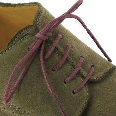 lacets ronds 2mm, coton ciré, Rouge Bordeaux Les Lacets Français 2