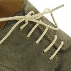 lacets ronds 2mm, coton ciré, marron Sable Les Lacets Français 2