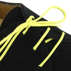 lacets ronds 2mm, coton ciré, jaune canari Les Lacets Français 2