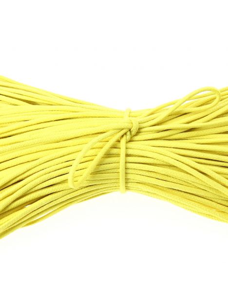 lacets ronds 2mm, coton ciré, jaune canari Les Lacets Français