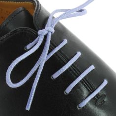 lacets ronds 2mm, coton ciré, Bleu pensée Les Lacets Français 2