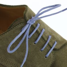 lacets ronds 2mm, coton ciré, Bleu plomb Les Lacets Français 2