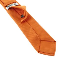 Cravate orange, soie italienne, Orange Rame Tony & Paul 2