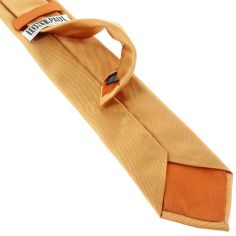 Cravate orange, soie italienne, Melone Tony & Paul 2