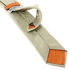 Cravate marron, soie italienne, Lino Tony & Paul 2