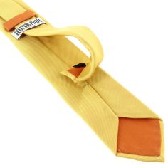 Cravate jaune, soie italienne, Oro Tony & Paul 2