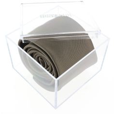 Cravate Luxe faite à la main, Taupe Tony & Paul 2