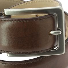 Ceinture cuir, peinte main, couleur marron Robert Charles 2