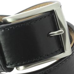 Ceinture cuir, pour Jeans, bords épais, Noir Robert Charles 2