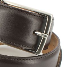 Ceinture cuir, Vitello, couleur marron, avec surpiqure Robert Charles 2