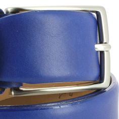 Ceinture cuir de veau, Bleu, 35mm Robert Charles 2