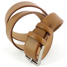 Ceinture cuir de veau, nougat, 35mm Robert Charles 2