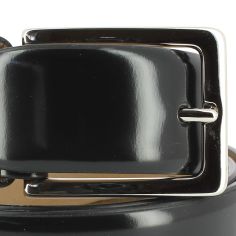 Ceinture cuir, Patent noir, 35mm Robert Charles 2