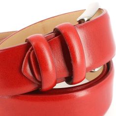 Ceinture cuir, rouge, 35mm Robert Charles 2