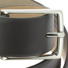 Ceinture cuir, Vitello, couleur marron foncé, sans surpiqure Robert Charles 2