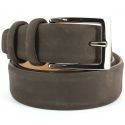 Ceinture cuir, Nubuck marron, 35mm Robert Charles