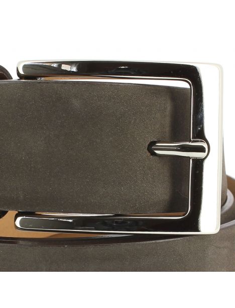 Ceinture cuir, Nubuck marron, 35mm Robert Charles