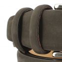 Ceinture cuir, Nubuck marron, 35mm Robert Charles