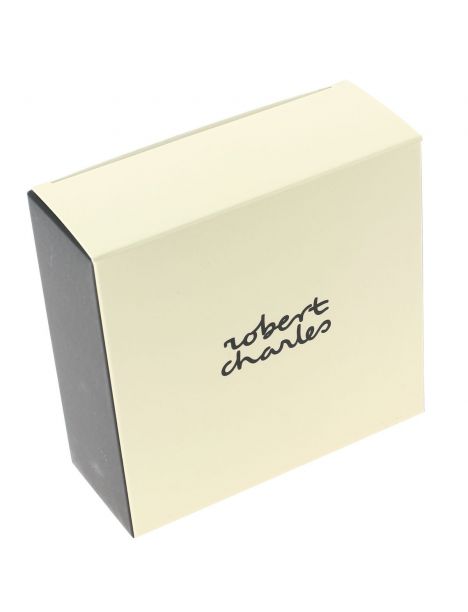 Ceinture cuir, Nubuck argent, 35mm Robert Charles