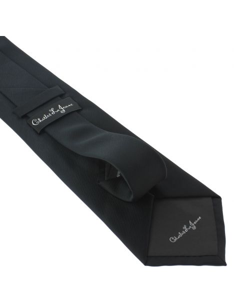 Cravate CLJ, Bistrot, Noir Charbon Clj Charles Le Jeune