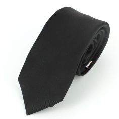 Cravate soie 6 plis, Nero, Faite à la main Tony & Paul 2