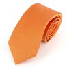 Cravate soie 6 plis, Orange Rame, Faite à la main Tony & Paul