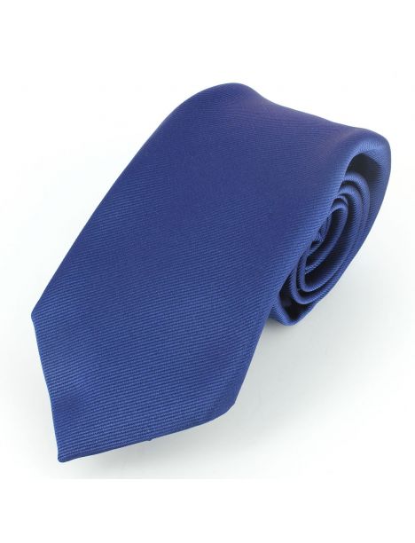 Cravate soie 6 plis, Bleu royal, Faite à la main Tony & Paul