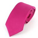 Cravate soie 6 plis, Rose Rubino, Faite à la main Tony & Paul Cravates