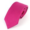 Cravate soie 6 plis, Rose Rubino, Faite à la main Tony & Paul