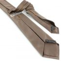 Cravate soie 6 plis, Taupe, Faite à la main Tony & Paul