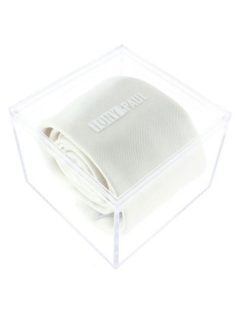 Cravate soie 6 plis, zucchero, Faite à la main Tony & Paul