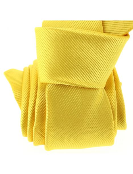 Cravate CLJ, Jaune poussin Clj Charles Le Jeune