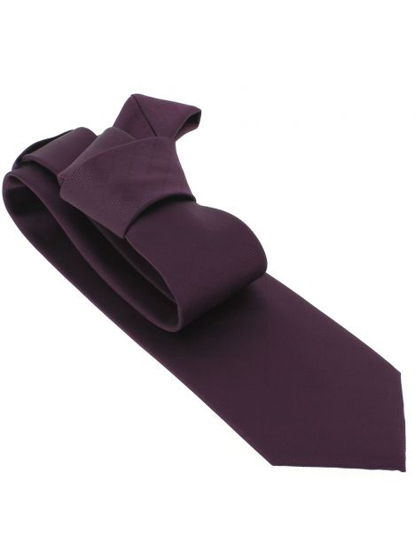 Cravate CLJ, Cubes aubergine Clj Charles Le Jeune