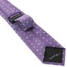 Cravate CLJ, violet, motifs fleurs Clj Charles Le Jeune
