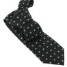 Cravate CLJ, noir, motifs fleurs Clj Charles Le Jeune