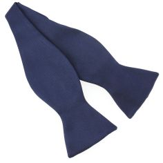 Noeud papillon à nouer en soie, Bleu marine, Fait à la main Tony & Paul 2