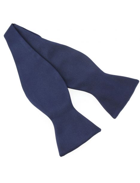 Noeud papillon à nouer en soie, Bleu marine, Fait à la main Tony & Paul