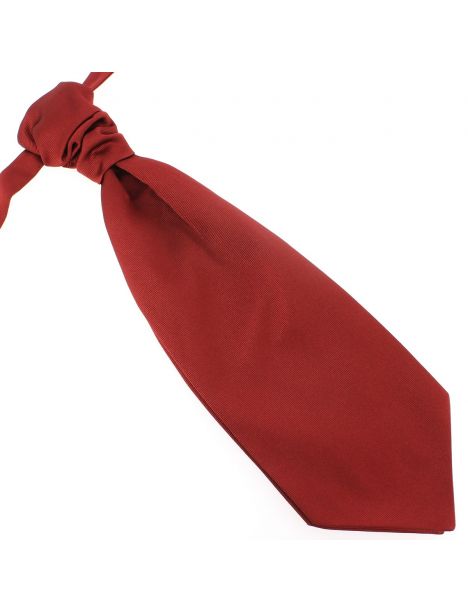 Lavallière nouée en soie, Rouge Peonia, Faite à la main Tony & Paul