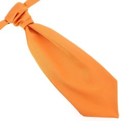 Lavallière nouée en soie, Orange Rame, Faite à la main Tony & Paul 2