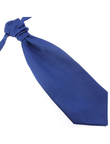 Lavallière nouée en soie, Bleu royal, Faite à la main Tony & Paul