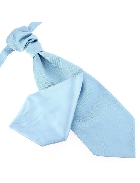 Lavallière nouée en soie, Tevere Bleu, Faite à la main Tony & Paul