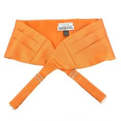 Ceinture Smoking en soie, Orange Rame, Tony & Paul 2