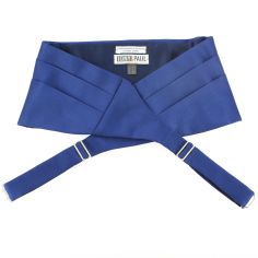 Ceinture Smoking en soie, Bleu royal, Tony & Paul 2