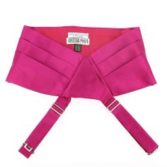 Ceinture Smoking en soie, Rose Rubino Tony & Paul 2