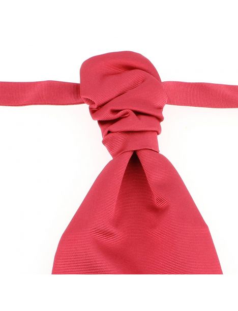 Lavallière nouée en soie, Rose Ribes, Faite à la main Tony & Paul