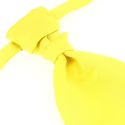 Lavallière nouée en soie, jaune Citron, Faite à la main Tony & Paul Cravates