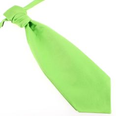 Lavallière nouée en soie, Vert Cedro, Faite à la main Tony & Paul 2